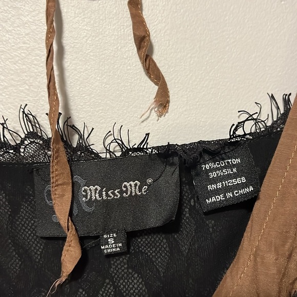 Y2K Miss me long flowey tank silk and lace blend small - Picture 5 of 5